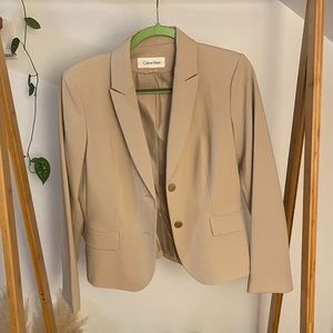 Tan Calvin Klein Blazer